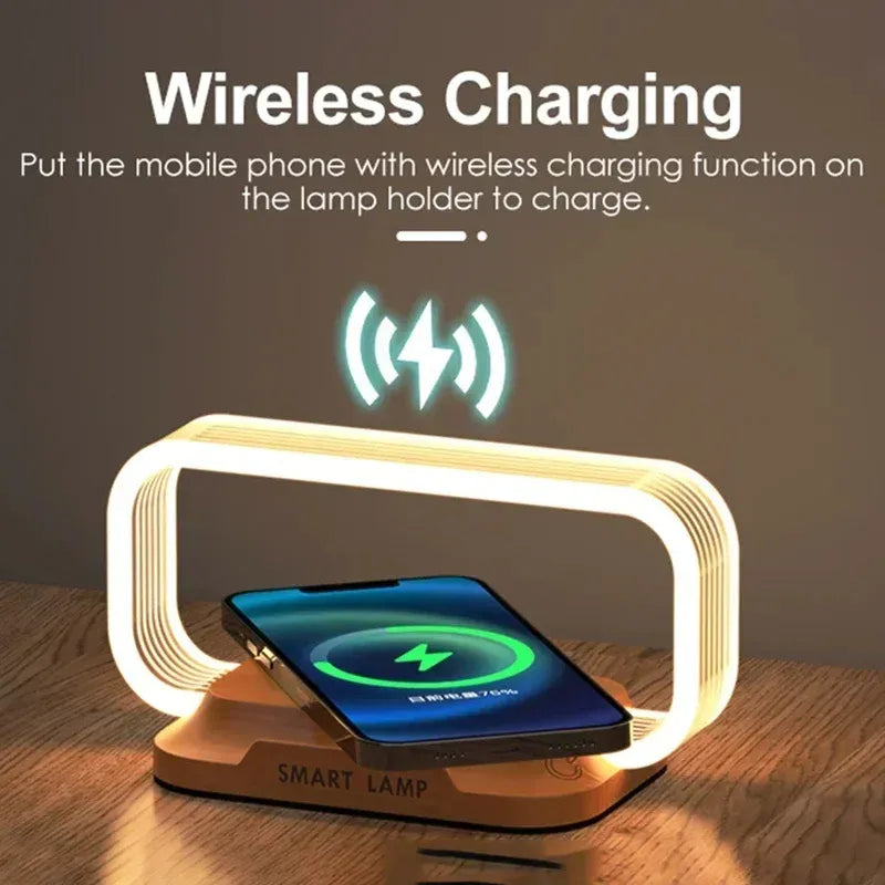 LED Ladestation mit Nachtlicht und Qi Wireless Charging