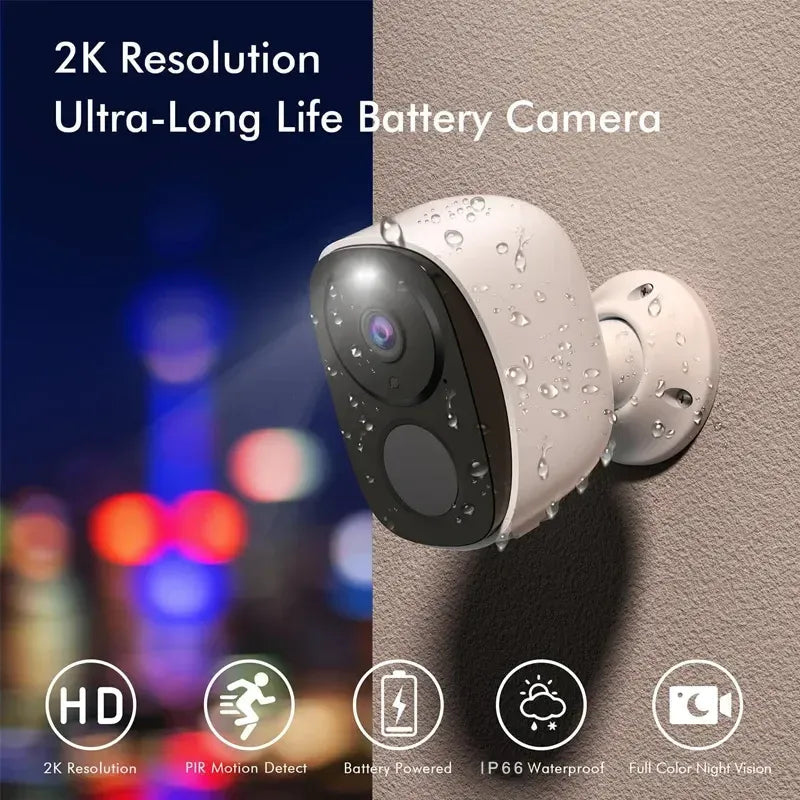 Outdoor Security Kamera mit Spotlight und Sirene