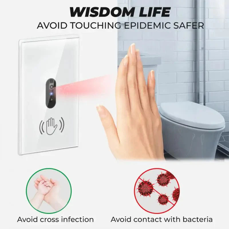 Touchless Infrarot Lichtschalter mit Glas-Panel