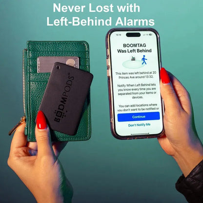 Boomcard GPS Tracker im Kreditkartenformat für Apple Find My