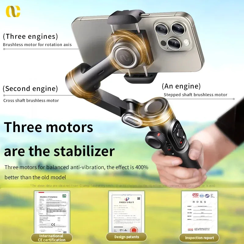Smart XE 3-Achsen Gimbal Stabilisator für Smartphones