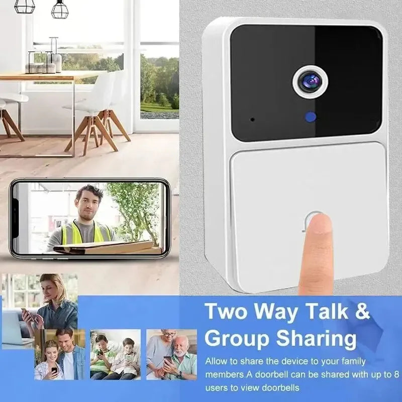 Smart WLAN Video-Türklingel mit Kamera und Gegensprechfunktion