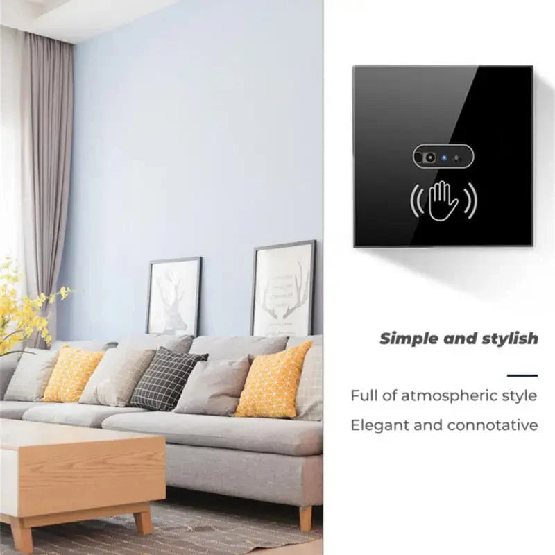 Touchless Infrarot Lichtschalter mit Glas-Panel