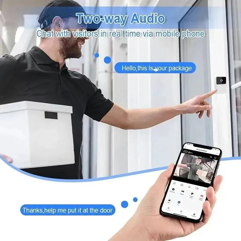 Smart WLAN Video-Türklingel mit Kamera und Gegensprechfunktion