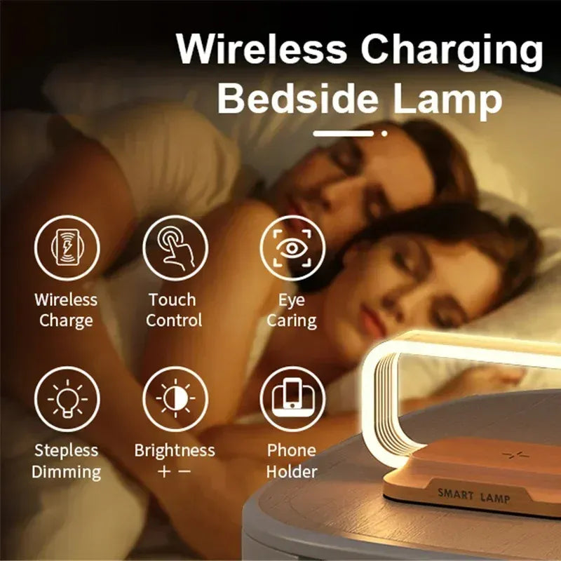 LED Ladestation mit Nachtlicht und Qi Wireless Charging