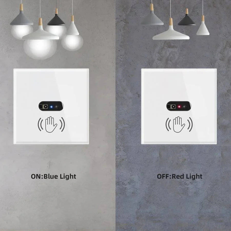 Touchless Infrarot Lichtschalter mit Glas-Panel