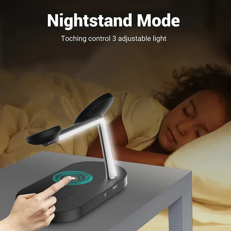 3in1 magnetische Ladestation für iPhone, Apple Watch und AirPods