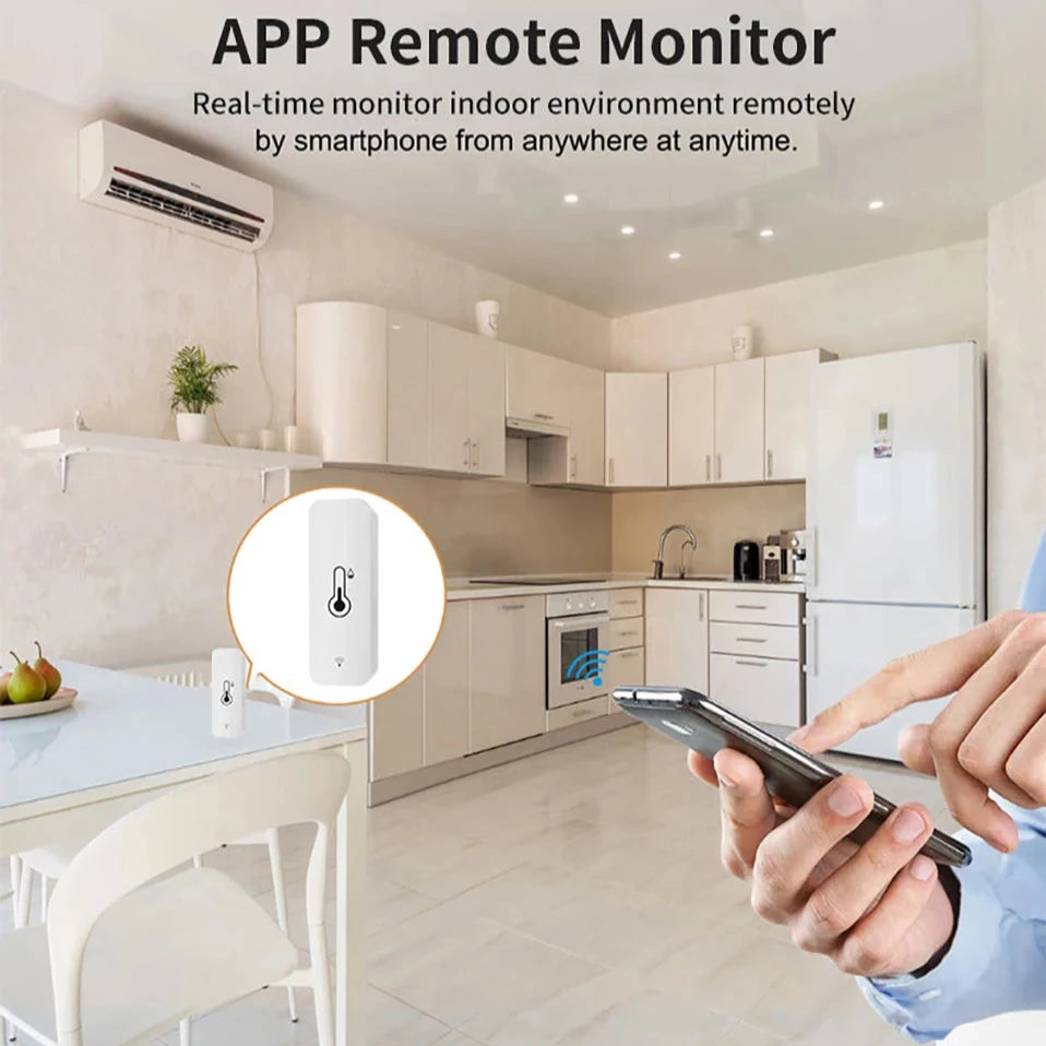 SmartLife WiFi Sensor für Temperatur und Luftfeuchtigkeit