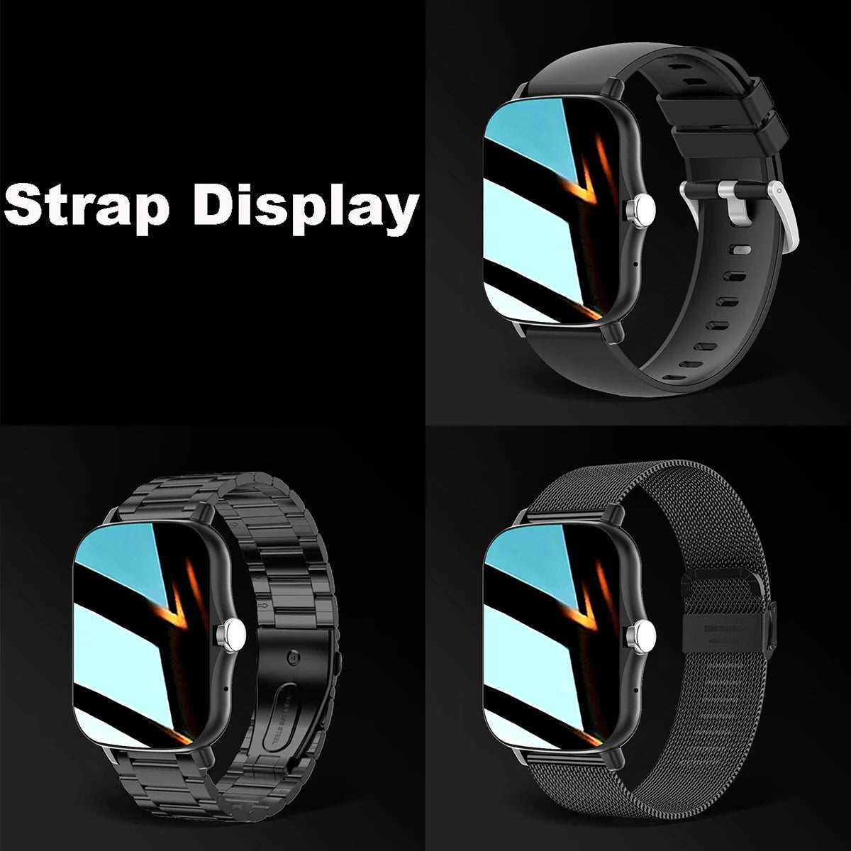 Smartwatch für Fitness mit Blutdruckmessung und Touch-Display