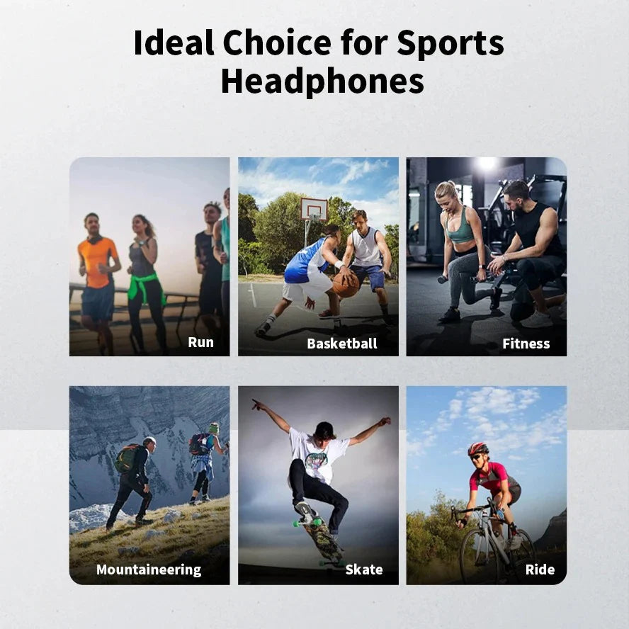 Bone Conduction Sport-Kopfhörer für Laufen und Radfahren