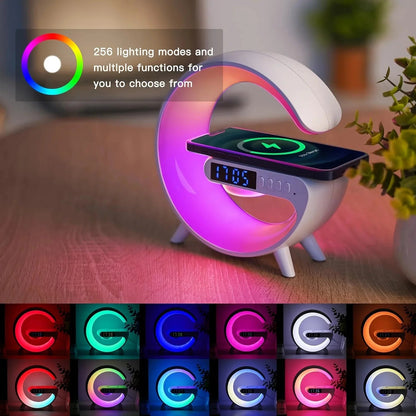 Wireless Charging Lamp mit RGB-Licht und Ladestation für Smartphones
