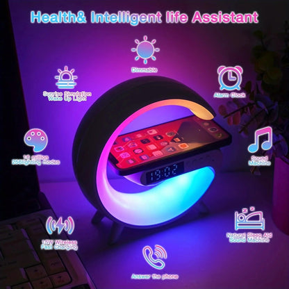Wireless Charging Lamp mit RGB-Licht und Ladestation für Smartphones