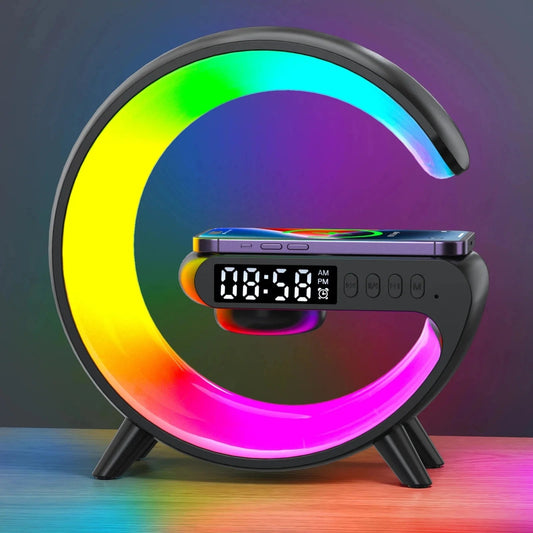 Wireless Charging Lamp mit RGB-Licht und Ladestation für Smartphones