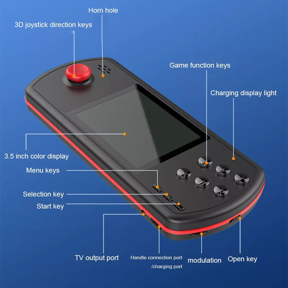 GameMax tragbare Retro-Handheld-Spielkonsole